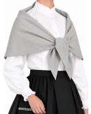 Pañuelo Aldeana Grande Gris Claro - Pañuelos Trajes Regionales
