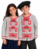 Mendigoizale Infantil Provincias Gris con rojo - Chaquetas y Kaikus