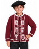 Mendigoizale - Kaiku de niño Granate - Trajes regionales vascos