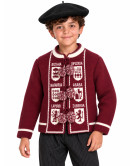 Mendigoizale - Kaiku de niño Granate - Chaquetas Vascas