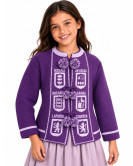 Mendigoizale - Kaiku de niña Morado y Lila - Chaquetas Vascas