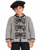 Mendigoizale - Kaiku de niño Gris - Chaquetas Vascas