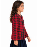 Kaiku Roja Cuadros de niña - Chaquetas Trajes Vascos