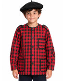 Kaiku - Lekeitiarra Roja Cuadros niño - Chaquetas Vascas