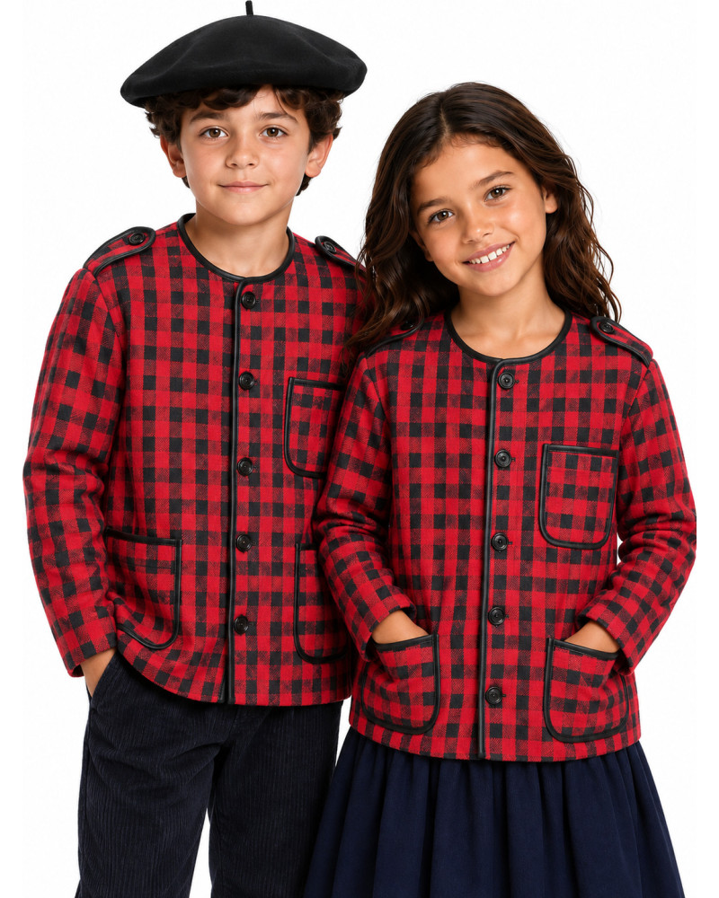 Kaiku - Lekeitiarra infantil Roja - Chaquetas Vascas