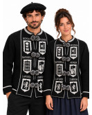 Mendigoizale Adulto Provincias Negro - Chaquetas y Kaikus