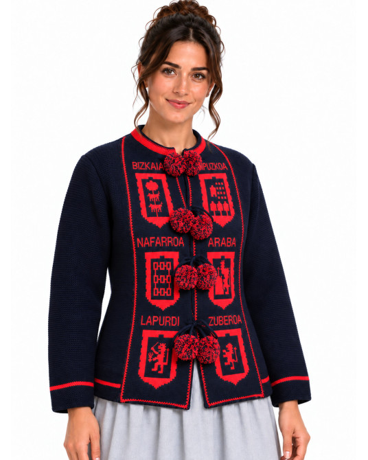 Mendigoizale - Kaiku de Mujer Azul - Chaquetas Vascas