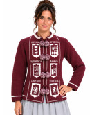 Mendigoizale - Kaiku de Mujer Granate - Chaquetas Vascas