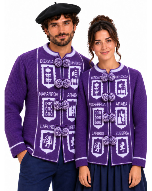 Mendigoizale - Kaiku Morado y Llila de Mujer - Trajes regionales vascos