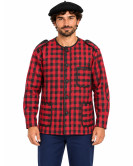 Kaiku - Lekeitiarra Roja Cuadros Hombre - Chaquetas Vascas