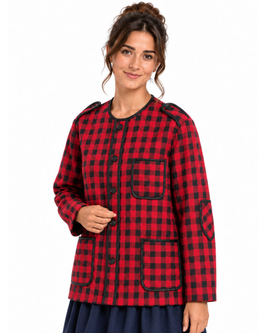 Kaiku - Lekeitiarra Roja Mujer - Chaquetas Trajes Regiones Vascos