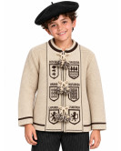 Mendigoizale - Kaiku de niño Beige y Marron - Trajes regionales vascos