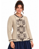 Mendigoizale - Kaiku Beige y Marron Mujer - Chaquetas Vascas