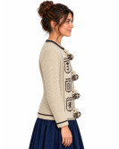 Mendigoizale - Kaiku Beige y Marron mujer - Trajes regionales vascos