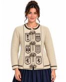 Mendigoizale - Kaiku Beige y Marron chica - Trajes regionales vascos