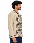 Mendigoizale - Kaiku de niño Beige y Marron Hombre - Trajes regionales vascos