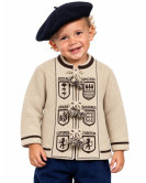 Mendigoizale - Kaiku para bebe Niño Beige y Marron - Chaquetas Vascas