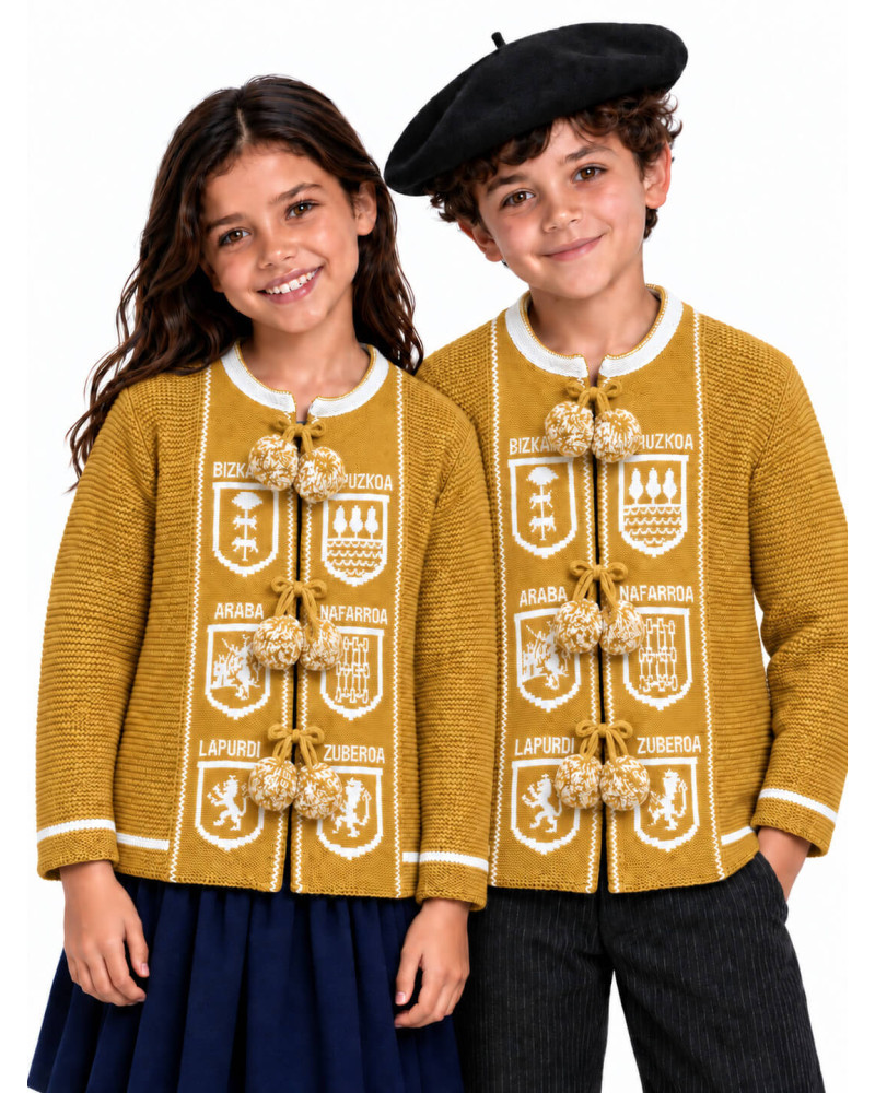 Mendigoizale Infantil Provincias Ocre Amarillo - Chaquetas y Kaikus