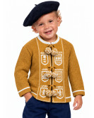 Mendigoizale - Kaiku para bebe Niña Ocre Amarillo - Chaquetas Vascas