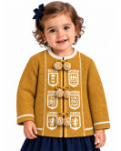 Mendigoizale - Kaiku para bebe Niña Ocre Amarillo - Chaquetas Vascas