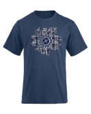 Camiseta Hombre Eguzkilore Lauburu Azul