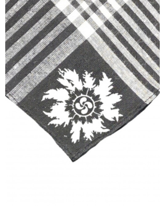 Pañuelo de Eguzkilore cuadros negro