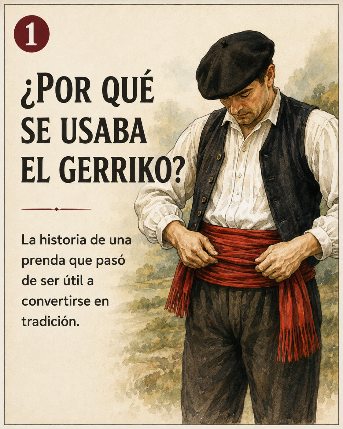 Fajin trajes regionales o Gerriko - Laugelu Euskal Jantziak