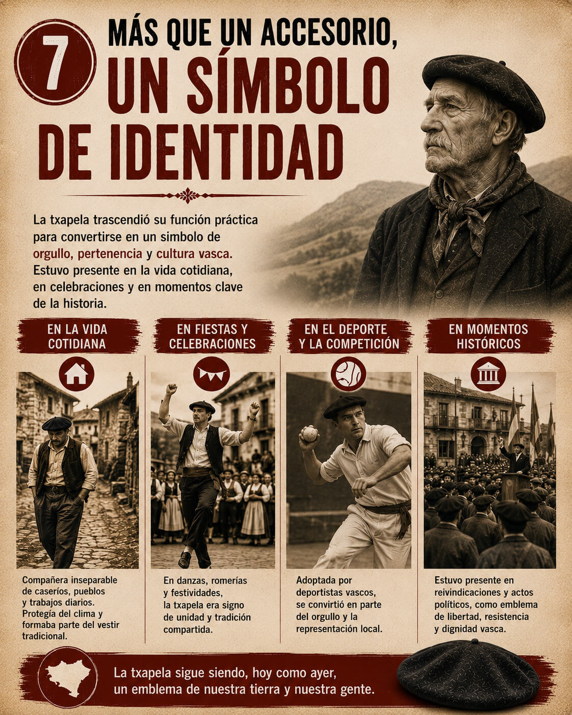 Txapela - Laugelu Euskal Jantziak - Trajes regionales Vascos